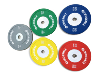Plaques de poids de compétition en caoutchouc personnalisées Crossmax Fitness pour la musculation, en vente