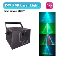 Professionnel 3D couleur 15W rvb LED Laser éclairage de scène DMX512 contrôle corps en aluminium matrice de nuit KTV boîtes de nuit DJ Laser