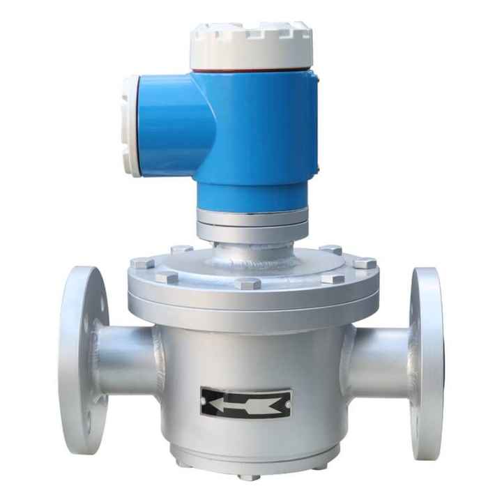 Cast Steel PN16 Flange Connection Oval Gear Pulse Output Flow Meter ...