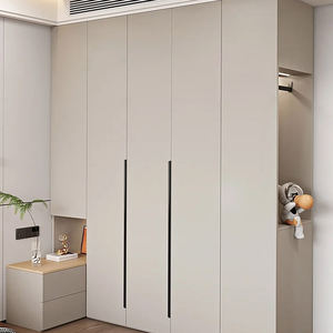 Meubles de chambre à coucher en bois sur mesure Armoire à robes avec charnières de porte Armoire à garderobe et armoire pour salle familiale - Product Image 2