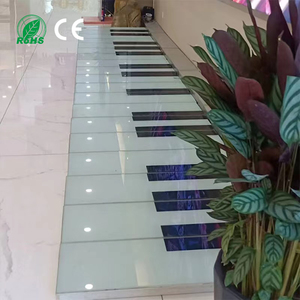 Piano de sol LED RGB programmable pour extérieur, base en acier inoxydable, <span class=keywords><strong>verre</strong></span> trempé, IP65, pour Noël, interactif et traversable - Product Image 4