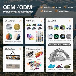 Carpa de Camping Impermeable para 3-4 Personas, de Poliéster de Doble Capa, Automática, Instantánea, para Exteriores, de Una Habitación, para las Cuatro Estaciones, de Fábrica OEM - Product Image 4