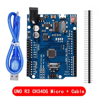 Carte de développement -R3 de haute qualité, nouvelle et originale, ATmega328P-PU + ATmega16U2/CH340 DIP, kit de démarrage DIY, Linux, Android