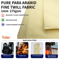 Fil d'aramide Kevlar Nomex FR résistant aux perforations pour tissu en aramide, fibres d'aramide, tissu ignifuge haute température 275 g/m²