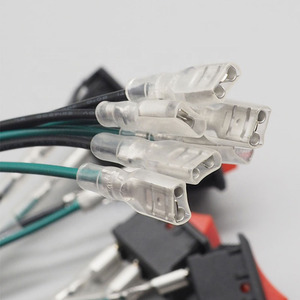 KCD1 2 Pin ON-OFF 6A 250V 10A 125V Rocker <b>Switch</b> Boat Type <b>Power</b> <b>Switch</b> 21*15mm with 4.8 Terminal Wiring Cables - Product Image 4