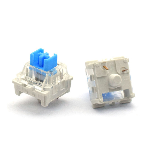 One-stop Factory Wholesale Support Customization 2 Pin Mechanical Silent Gaming Blue Keyboard Switch Set Keyboard Switch
