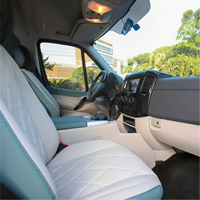 Kit de conversion intérieur DINGKONG Sprinter pour Mercedes-Benz W907 W906, en cuir bleu de luxe et alliage d'aluminium |   Personnalisation OEM