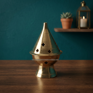Latest Wholesale Durable Brass <b>Incense</b> <b>Cone</b> Burners Holder Hand-made Eco-Friendly for Home Pooja Fall All-Season - Product Image 2