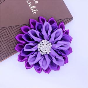 Doule Donkere Mooie Grote Afrikaanse Violette Corsage Satijn Broche Tricolor Realistische Lavendel Prom Bruiloft Sieraden - Product Image 4
