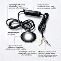 CIGO LED-08G, éclairage universel à 8 LED, 3*8W, clignotant, lumière de roche, IP65, étanche, 12V, éclairage sous châssis pour camions tout-terrain, ATV, UTV, voitures