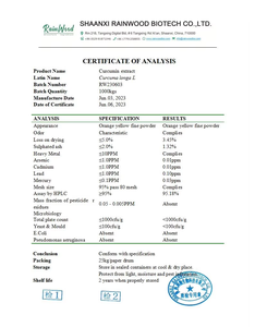 Yüksek kaliteli Nano Curcumin fromTurmeric kök ekstresi tozu saf 95% kurkumin tozu - Product Image 2