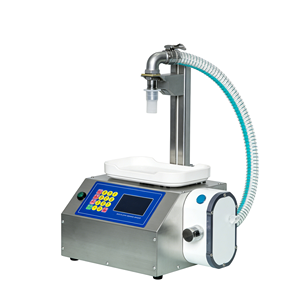 Honey <b>Jam</b> Cooking Oil Lubricant Yogurt Small Semi Automatic Filling Machine with Weighing - Product Image 2