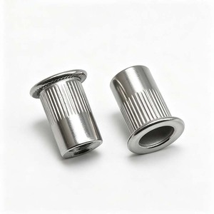 Écrous à riveter en acier inoxydable Shenweitai 8-32 10-24 1/4 5/16 à tête plate avec rondelle, grade A niveau 4.8 pour équipement de communication - Product Image 1