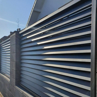 Système de clôture en alliage d'aluminium de haute qualité, faible entretien, respectueux de l'environnement, résistant aux intempéries, certifié CE, design moderne personnalisé