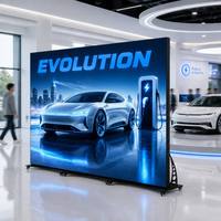 Pantalla LED para Interiores Más Vendida, Módulo P1.538 de 320x160 mm, 4G SIM, WiFi, CMS en la Nube, para Supermercados y Tiendas Minoristas