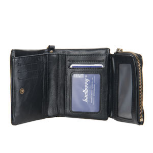 Baellerry-cartera corta de cuero Pu para hombre, <span class=keywords><strong>Trezor</strong></span> de negocios, Dompet, tarjetero, con cadenas, precio de fábrica - Product Image 4