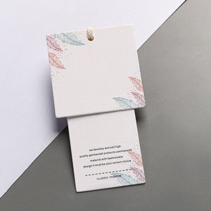 Sang Trọng Tùy Chỉnh Dập Nổi Treo Thẻ 800gsm Các Tông Màu Đen Thẻ May Mặc Quần Áo Nhãn Giấy Tùy Chỉnh Trắng Nhãn Giày - Product Image 3