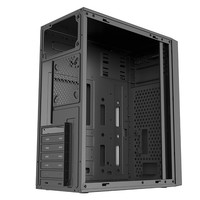 Boîtier PC de bureau en acier ATX Mid Tower MQ Large, vide, pour jeux, bureautique, avec gestion des câbles arrière, conception 2.0, en vrac