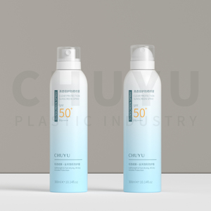 Atomizador de Bomba Redonda de PET Reciclable de 300 ml Personalizado para Cosméticos, Protector Solar, Tónico Facial Hidratante - Product Image 2