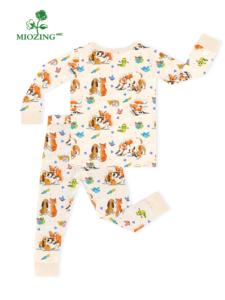 Miozing 	 Ensembles de pyjamas à manches longues toutes saisons pour bébés, vêtements pour bébés en bambou 180 g/m², vente en gros pour boutiques - Product Image 2