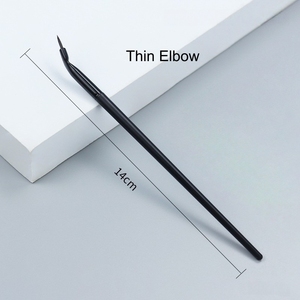 <span class=keywords><strong>Pinceau</strong></span> professionnel personnalisé à poils synthétiques fins et plats, pour sourcils, eyeliner et détails, avec pochoir à sourcils intégré - Product Image 6