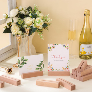 LOGO personalizzato tavolo in <span class=keywords><strong>legno</strong></span> rustico in <span class=keywords><strong>legno</strong></span> Memo titolare della carta foto immagine nota Clip supporto per matrimonio - Product Image 4