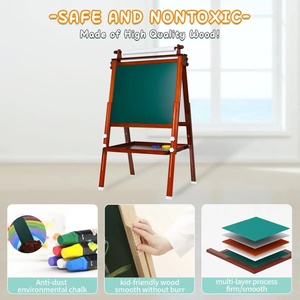 ไม้ปรับสองด้านหลายฟังก์ชั่นแม่เหล็กไม้การศึกษากระดานวาดภาพของเล่น - Product Image 3