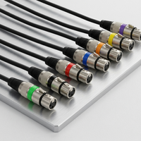 Cable de Micrófono XLR de 3 Pines Macho a Hembra, Cable de Audio Balanceado Chapado en Oro para Mezcladora, Altavoz, Sistema de Sonido, Estudio, 1M