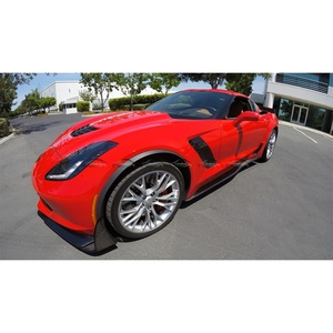 Stage 3 Car Front Bumper Spoiler Winglet <b>Splitter</b> Lip Carbon Front Chin Lip for Chevy Corvette C7 2013+ - Product Image 5