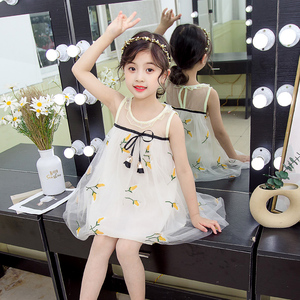 Dernières créations de robes sans manches brodées pour filles, vêtements pour enfants, robes pour bébés, vêtements pour filles - Product Image 2