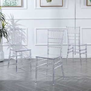 كرسي أكريليك فاخر شفاف من الكريستال الراتنجي بتصميم شيافاري للبيع بالجملة من المصنع لعام 2025 - Product Image 3