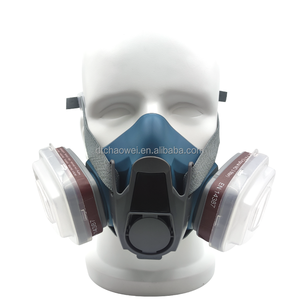 Equipo de pintor, cubierta facial de medio polvo, respirador de filtro de silicona, equipo de protección Personal para pintar máscara de Gas de soldadura - Product Image 1