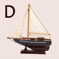 Modèle de bateau hollandais en bois, décoration de voilier, petit yacht Catalina, maquette de bateau à l'échelle pour la décoration de la maison et de la chambre d'enfants, cadeau bateau en bois
