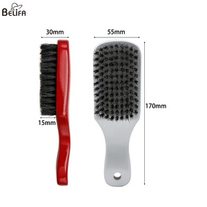 Silifa-peigne à barbe pour hommes, fabricants, vente en gros, brosse à poils de sanglier, manche en bois, noir, poils de barbier <span class=keywords><strong>sauvage</strong></span>, brosse à barbe pour hommes - Product Image 2