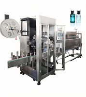 Máquina Etiquetadora Automática de Alta Calidad con Motor Eléctrico PLC para Botellas de PET, Latas, Barriles, Etiquetas Termoencogibles de Película/Papel/Madera