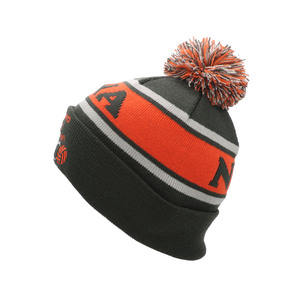 100% Acrylic Custom Embroidery Logo Comfortable Knitted Beanie <b>Hat</b> Unisex Fashionable <b>Pompom</b> <b>Hat</b> Outdoors - Product Image 3