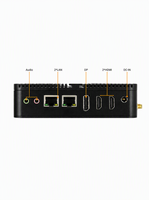 Mini PC industriel sans ventilateur EVUC N100, Intel Celeron, double RTL8111H Gigabit LAN, 2*RS232 COM, support Watchdog, ordinateur embarqué