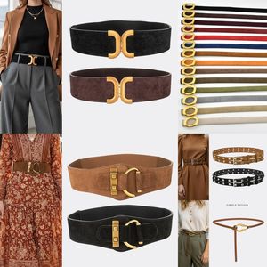 LB113 2026 Nuova Collezione Cintura Classica Sottile in Pelle di Vacchetta per Donne, Elegante Fibbia Dorata, Cintura in Pelle per Ufficio e Abiti Formali - Product Image 1