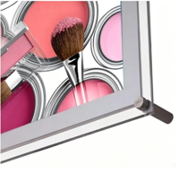 Boîte lumineuse LED rétroéclairée en cristal, simple face, DC12V, épaisseur 9-12mm, taille personnalisée, panneau mural en acrylique pour menu, vente en gros directe usine