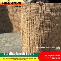 Stone-Texture Sawn Wood Panels Luban-Style Wooden Boards Wood Grain Pattern Novel Indoor/Outdoor Wall Cladding Decoration