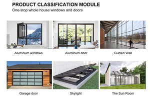 Sistem pintu ayunan kaca aluminium Modern, dengan isolasi termal kedap suara dan untuk penggunaan eksterior kamar tidur ruang tamu - Product Image 5