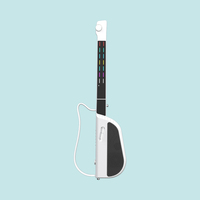 Gitar Putih Tanpa Senar Baru dengan Desain Produk Gitar Terbaru