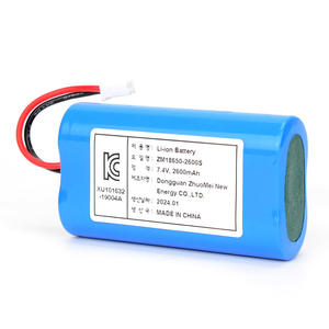 תעודת kc 18650 חבילת הסוללה <span class=keywords><strong>2600mah</strong></span> <span class=keywords><strong>7.4v</strong></span> 2s1p נטענת li-ion 18650 סוללות ליתיום יון תאי ליתיום - Product Image 6
