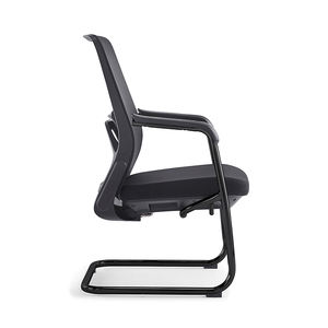 Chaise noire exécutive de bureau de visiteur de maille en plastique à extrémité élevé pour la salle de conférence - Product Image 2