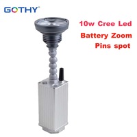 Projecteurs à profil LED 10W, alimentés par batterie, sans fil, contrôle DMX, IP33, CRI90, pour mariage, fête, événement, DJ, éclairage de scène LED