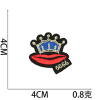 Logo d'école tissé en gros Écusson de broderie d'insigne d'aile brodé