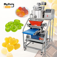 Mijn commerciële kleine stoomgejackete ketel voor het vormen van gelei, bonbons, snoep en gummy's, automatisch.