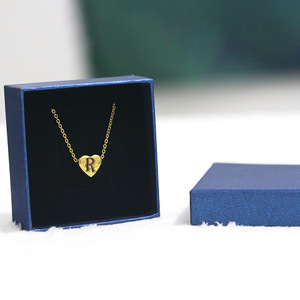 VQYSKO Square Jewelry <b>Box</b> 7x7x2.5cm <b>Black</b> With Lettering For Bracelets Necklaces - Product Image 5