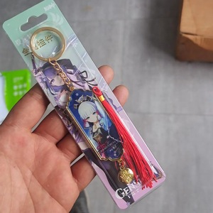 Llavero de Metal al por Mayor con 27 Diseños de Anime, Colgante Doble, Tighnari, Cyno, Shikanoin Heizou, Accesorios de Cosplay, 15 cm - Product Image 2