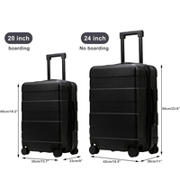 Fabricant chinois de bagages d'affaires sac à roulettes pour ordinateur portable sacs à bagages de voyage OEM cadre en aluminium valises à roulettes d'affaires nouveau